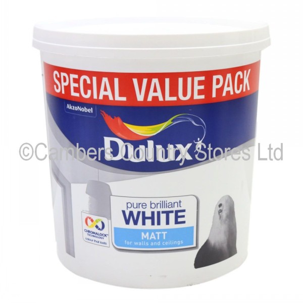 Dulux Pure Brilliant White Matt Paint Cambers Country Store